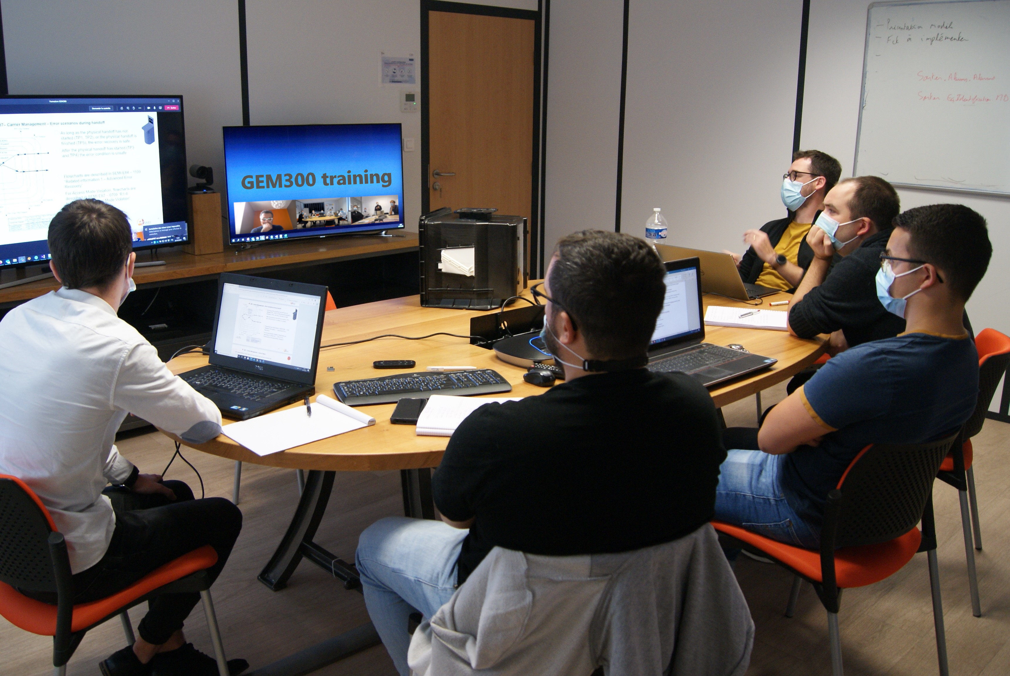 Training in meeting room